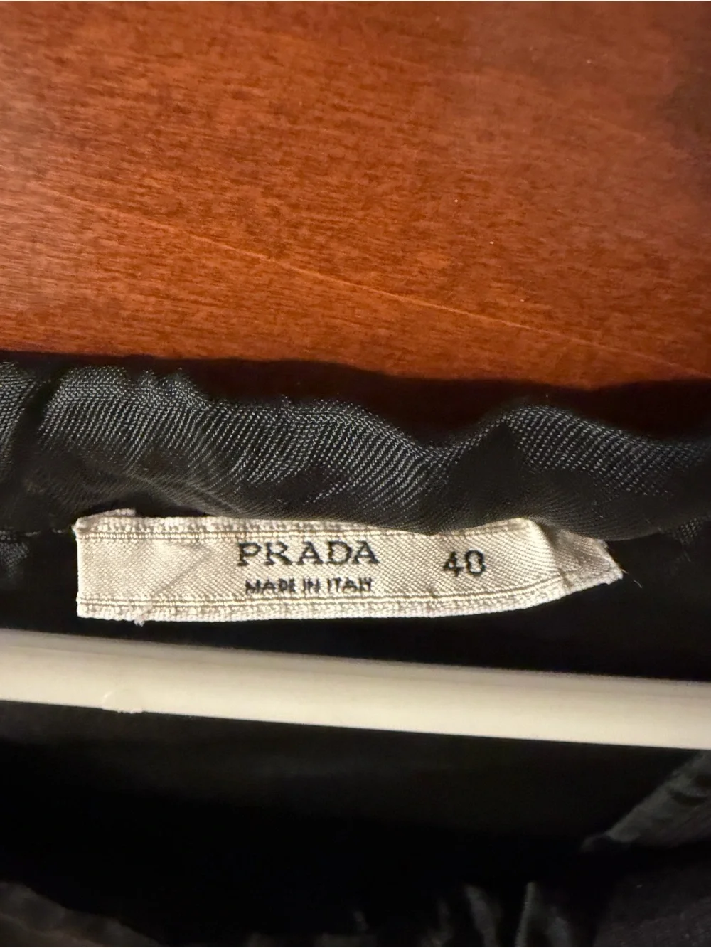 Prada Silk Black Ribbon Top 40